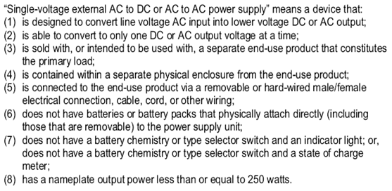 Single-VoltageExternal AC to DC and AC to AC power supplies